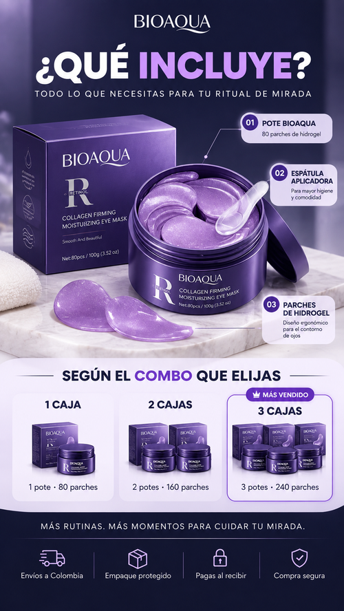 PARCHES DE COLAGENO CON RETINOL Y COLAGENO