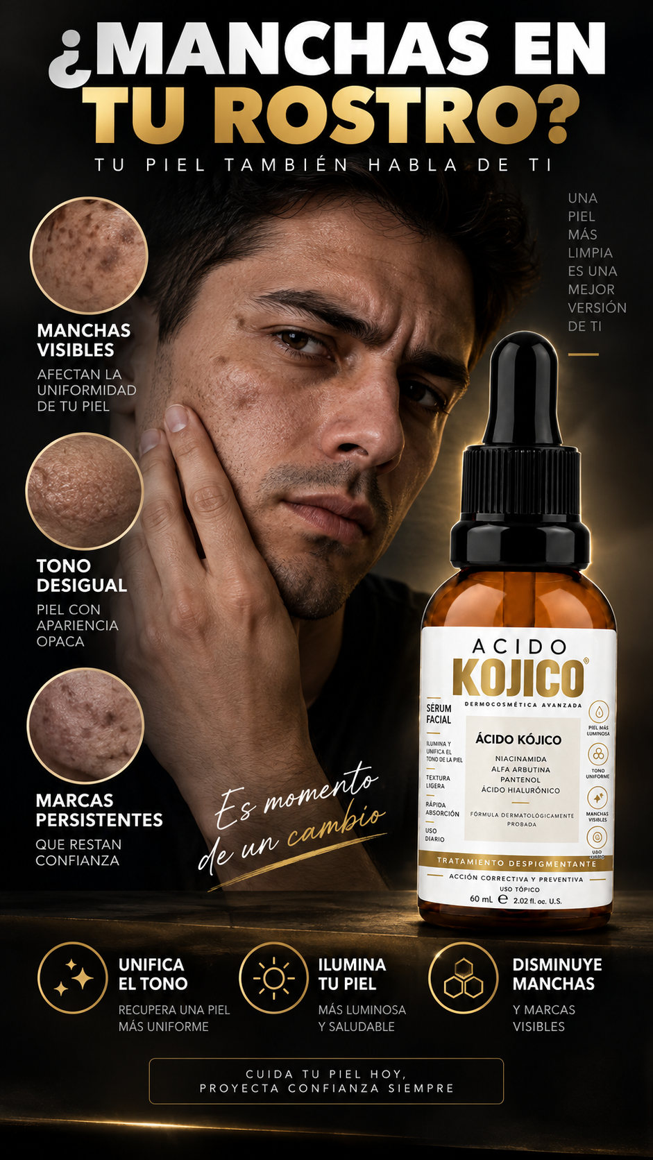 Sérum - Elimina Manchas, Marcas y Cicatrices